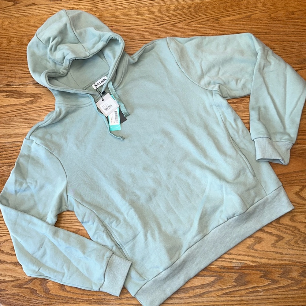 Ladies Brushed Terry Hoodie by The Label
